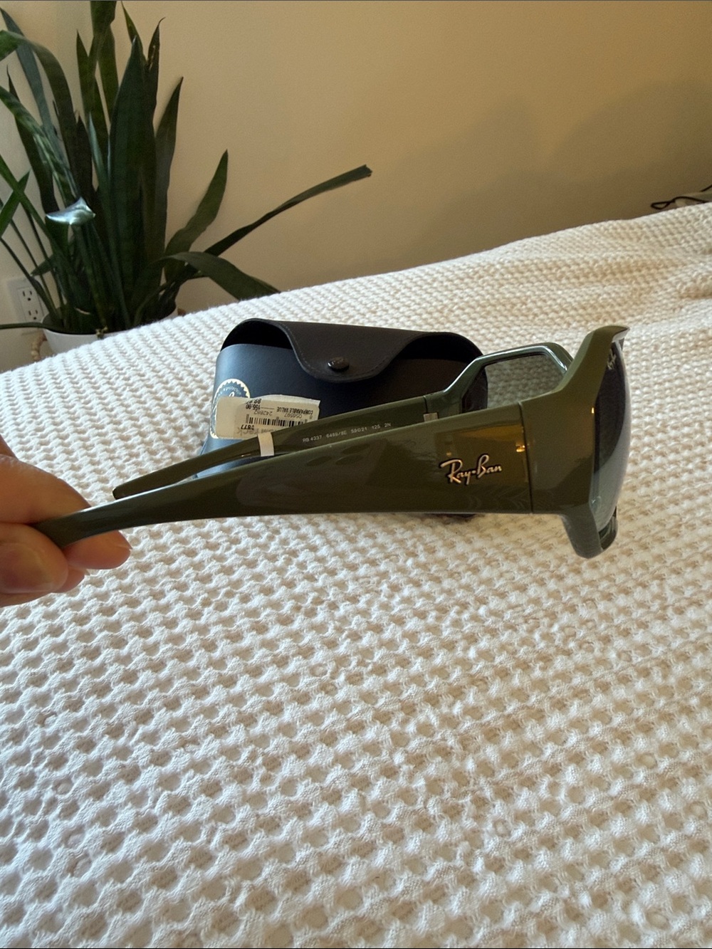Ray-Ban Military Green Gradient Octagon Sunglasses NWT - Picture 4 of 5